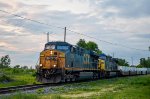 CSXT 5336 leads CN 326 at Boulevard du Havre